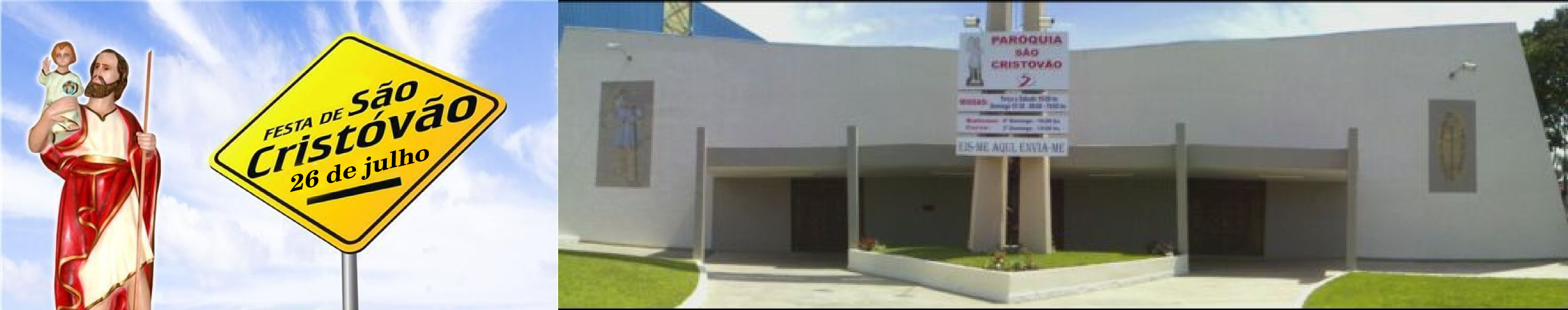 Neste domingo – 26/07 – FESTA DE SÃO CRISTÓVÃO